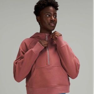 Lululemon spiced chai xl/xxl NWT scuba oversized 1/2 zip